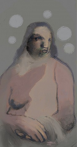 Femme aux bulles